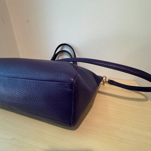 Coach Kelsey Pebbled Leather Satchel | Purple Violet | Crossbody Option 💜 - Picture 6 of 15